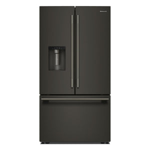 KitchenAid 36" 30 Cu. Ft. Black Ore French Door Refrigerator - KRFF436SBE