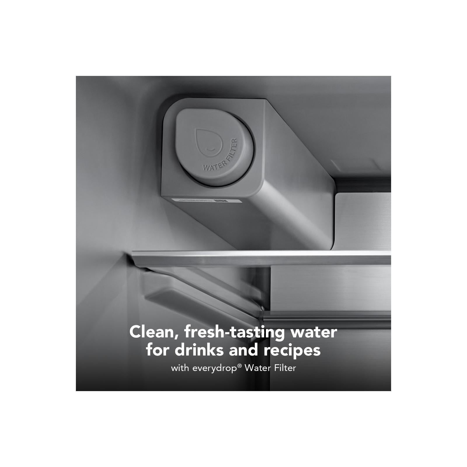 KitchenAid 36" 30 Cu. Ft. Juniper French Door Refrigerator - KRFF436SJP--