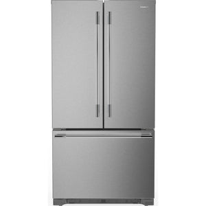 KitchenAid 36" 22.0 Cu. Ft. PrintShield Stainless Steel Counter-Depth French Door Refrigerator - KRFC136TPS