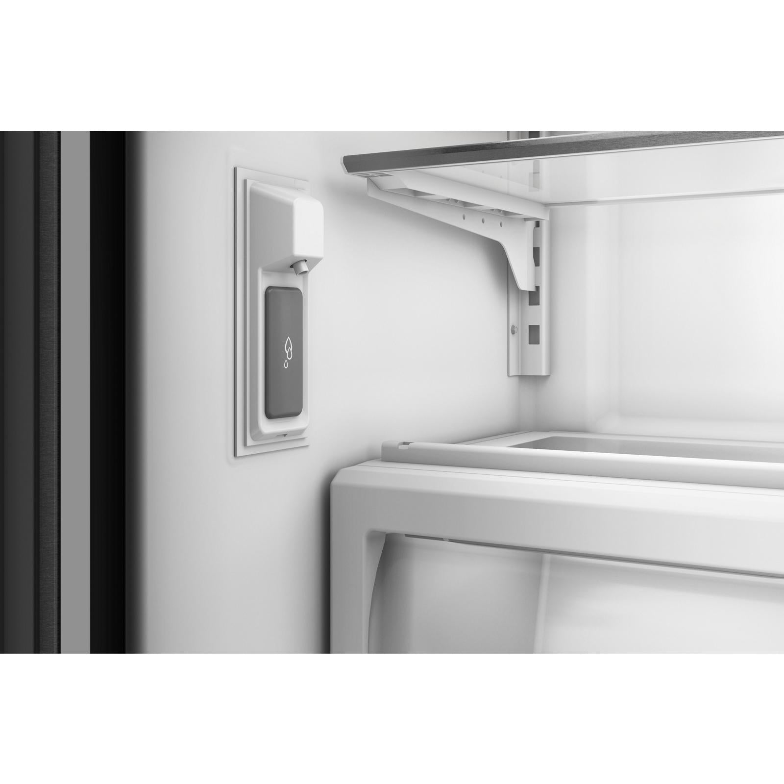 KitchenAid 36" 22.0 Cu. Ft. PrintShield Stainless Steel Counter-Depth French Door Refrigerator - KRFC136TPS
