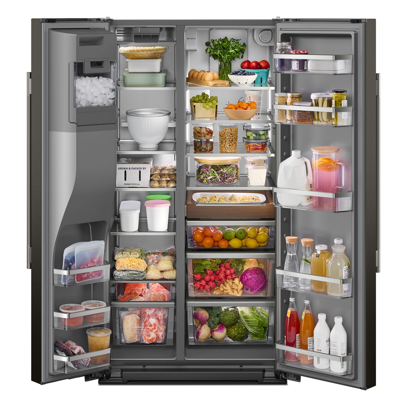 KitchenAid 36" 20.8 Cu. Ft. Juniper Counter-Depth Side-by-Side Refrigerator - KRSC536RJP