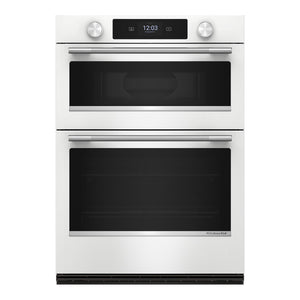 KitchenAid White 30" Wall Oven with Microwave (6.4 cu ft) - KOEC730SWH