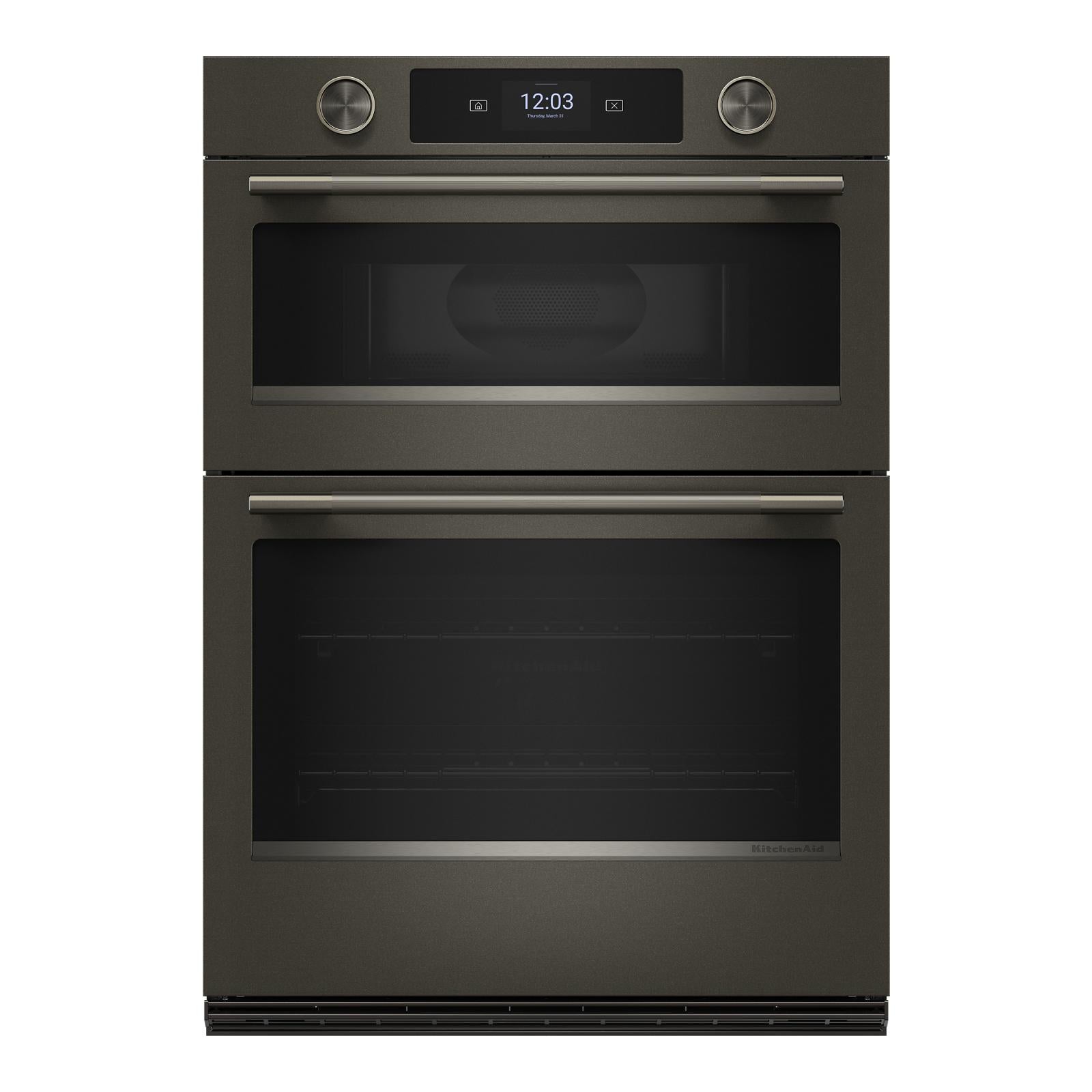 KitchenAid Black Ore 30" Wall Oven with Microwave (6.4 cu ft) - KOEC730SBE