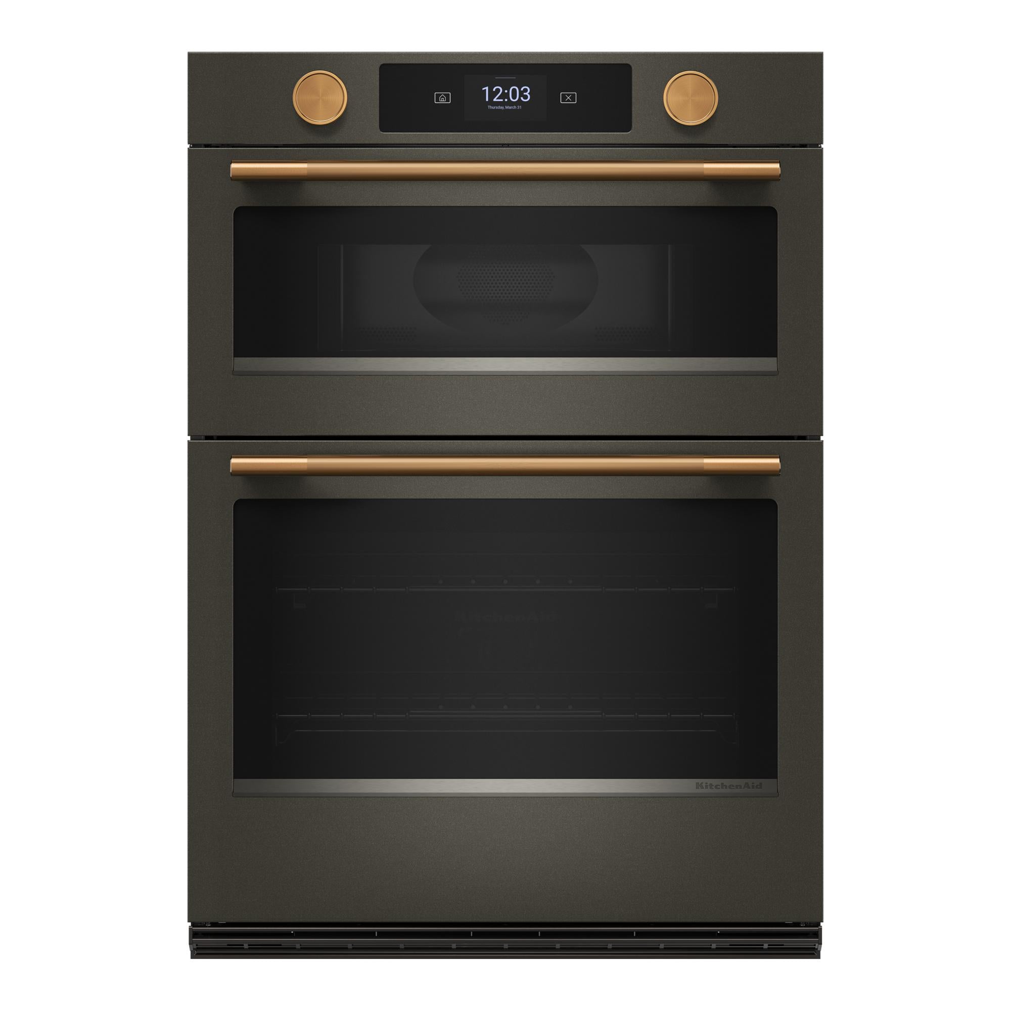 KitchenAid Black Ore 30" Wall Oven with Microwave (6.4 cu ft) - KOEC730SBE