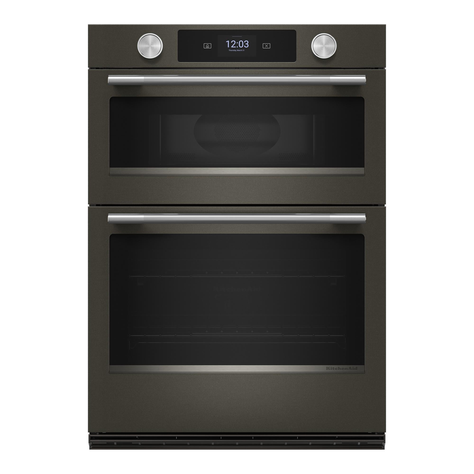 KitchenAid Black Ore 30" Wall Oven with Microwave (6.4 cu ft) - KOEC730SBE