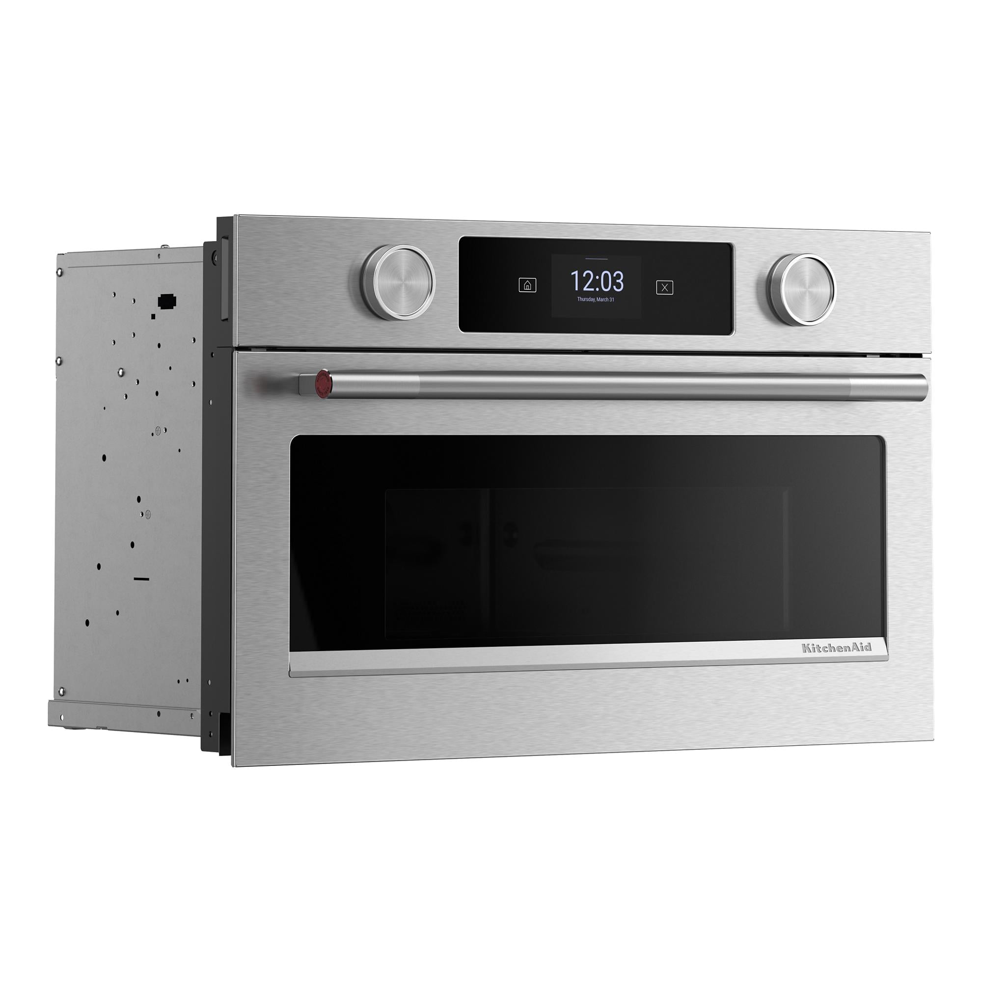 KitchenAid PrintShield Stainless 27 in. Built-In Convection Microwave (1.4 Cu. Ft.) - KMBS727SPS