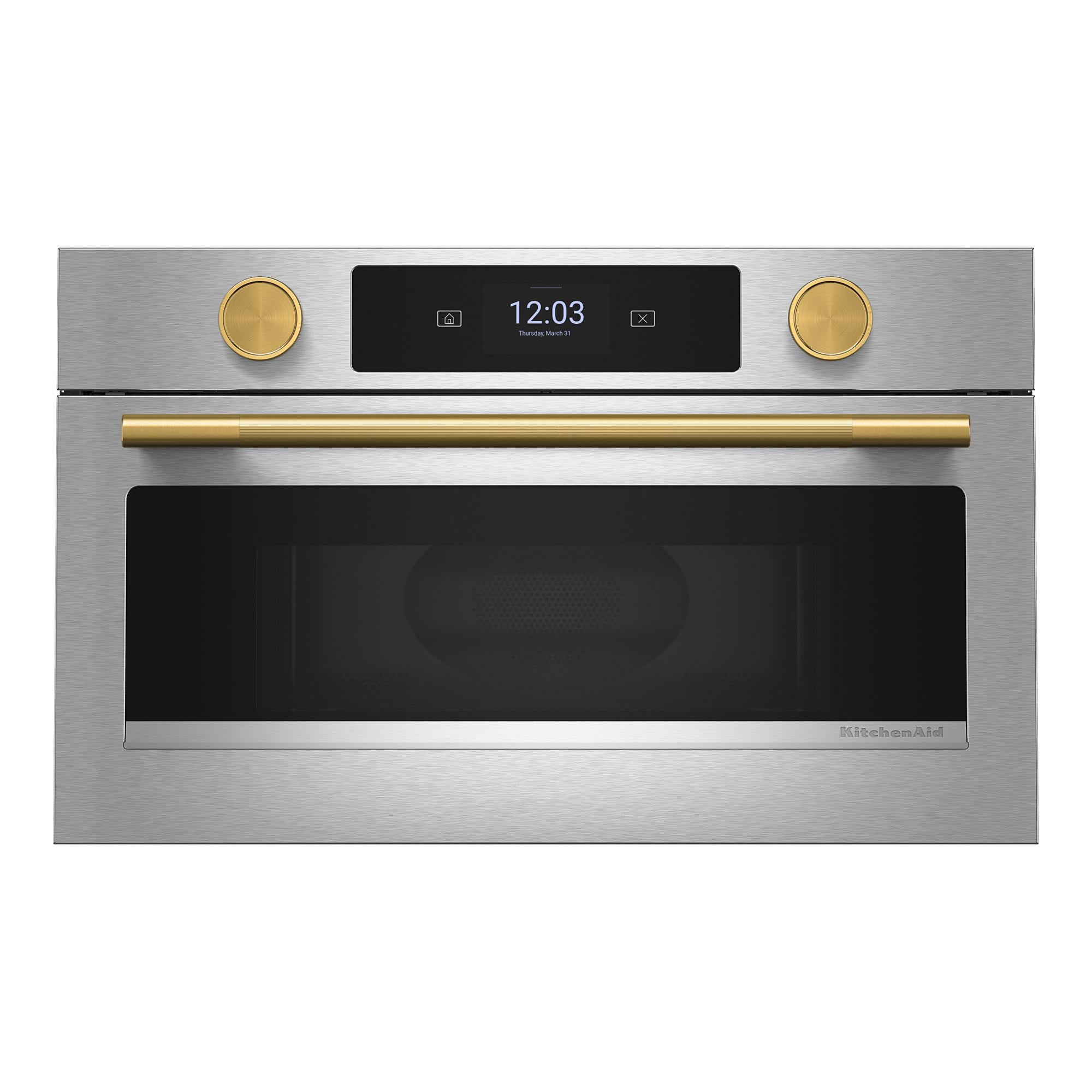 KitchenAid PrintShield Stainless 30 in. Built-In Convection Microwave (1.4 Cu. Ft.) - KMBS730SPS