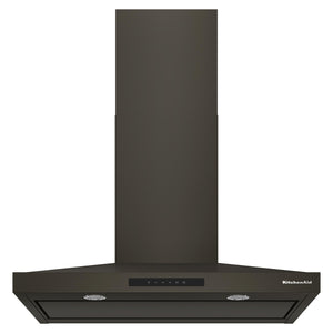 KitchenAid® Black Ore 36" 400 CFM Wall-Mount Canopy Hood - KVWC736SBE