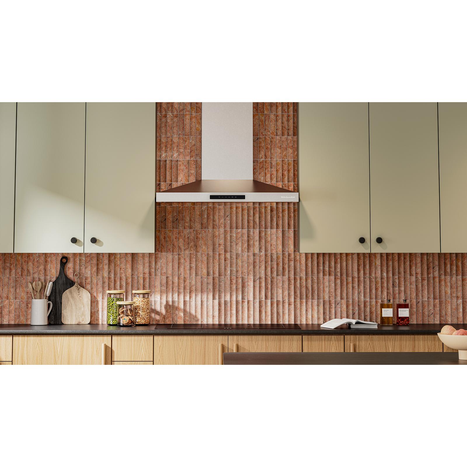 KitchenAid® Stainless Steel 36" 400 CFM Wall-Mount Canopy Hood - KVWC736SSS