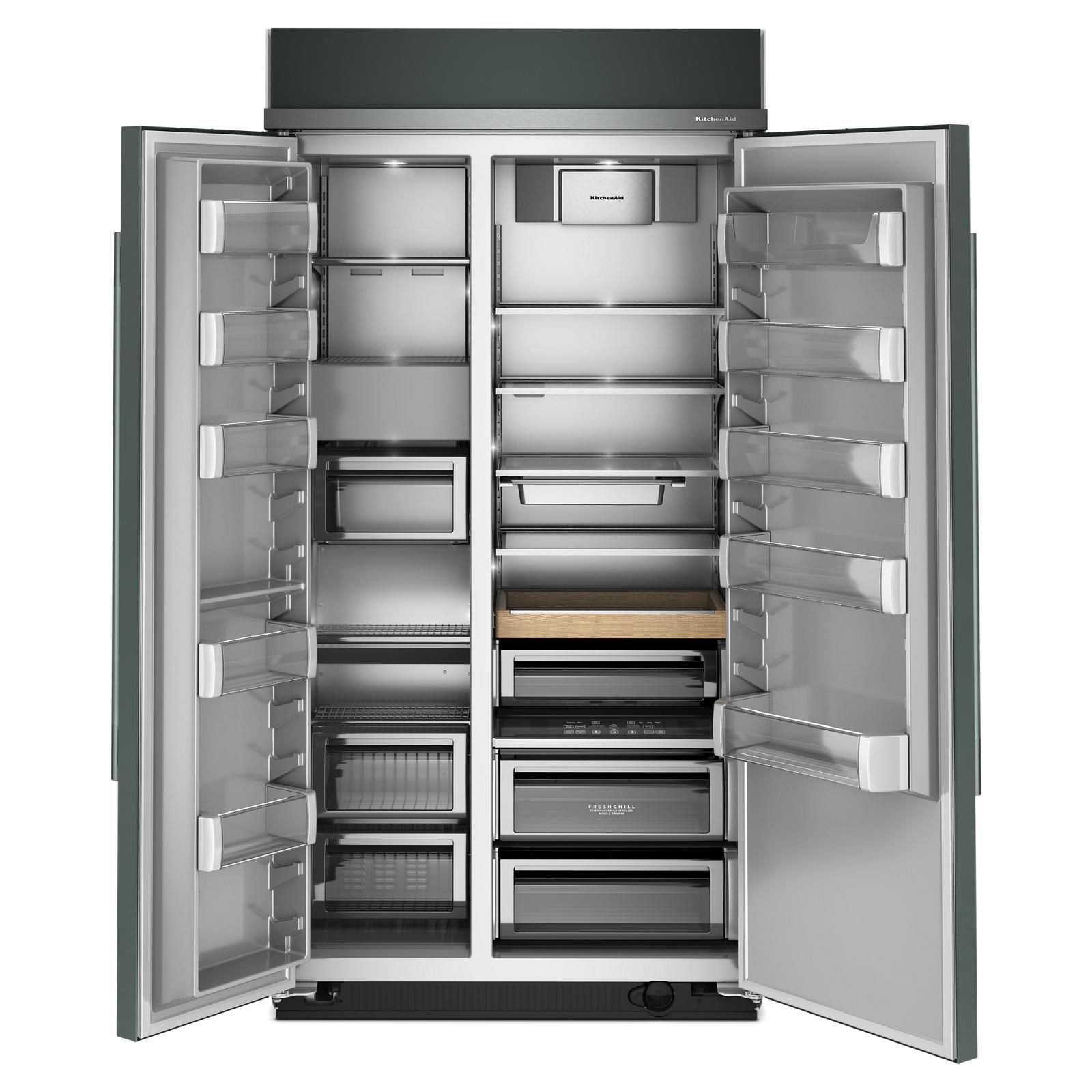 KitchenAid 42" 26.0 Cu. Ft. Juniper Built-In Side-by-Side Refrigerator - KBSN742SJP