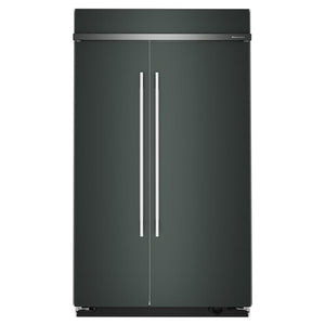 KitchenAid 48" 30.0 Cu. Ft. Juniper Built-In Side-by-Side Refrigerator - KBSN748SJP