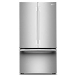 KitchenAid 36" 24.8 Cu. Ft. PrintShield Stainless Steel Counter-Depth French Door Refrigerator with Internal Water Dispenser – KRFC336SPS