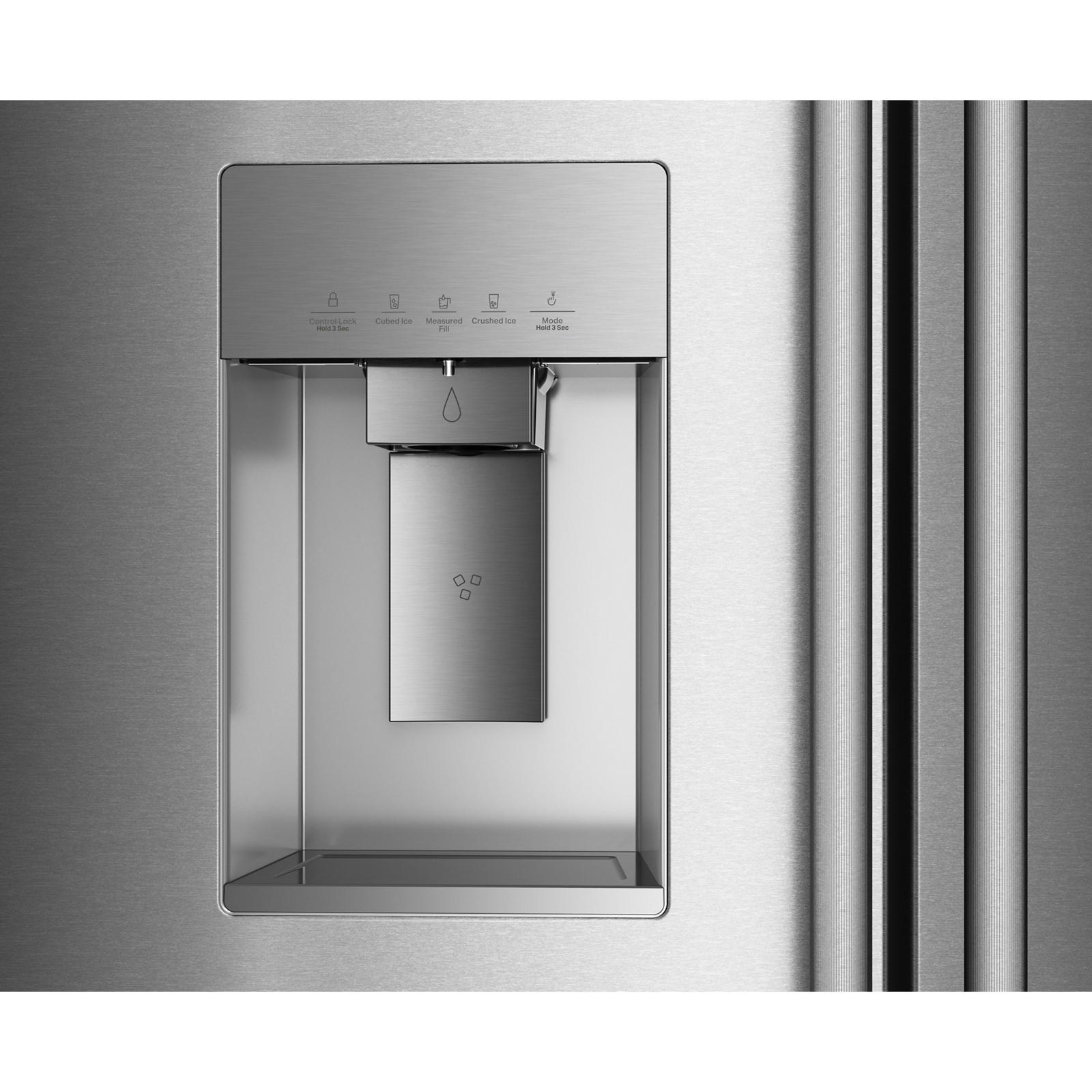 KitchenAid 36" 23.9 Cu. Ft. PrintShield Stainless Steel Counter-Depth French Door Refrigerator with External Water Dispenser – KRFC736SPS