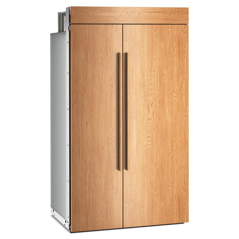 KitchenAid 48" 30.0 Cu. Ft. Panel-Ready Built-In Side-by-Side Refrigerator with Platinum Interior – KBSN748TPA