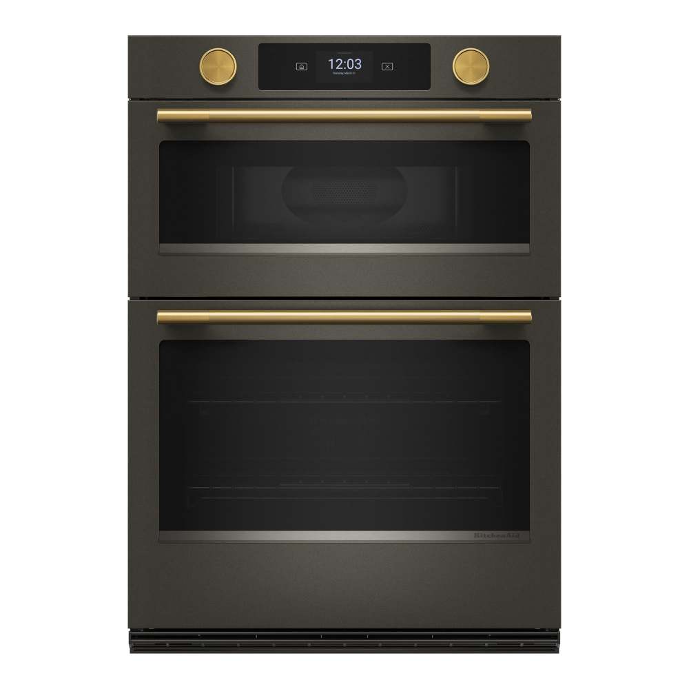 KitchenAid Black Ore 30" Wall Oven with Microwave with Intelligent Cooking Camera (5 cu ft) - KOEC930SBE