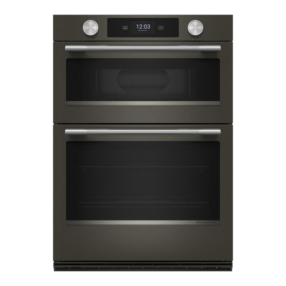 KitchenAid Black Ore 30" Wall Oven with Microwave with Intelligent Cooking Camera (5 cu ft) - KOEC930SBE