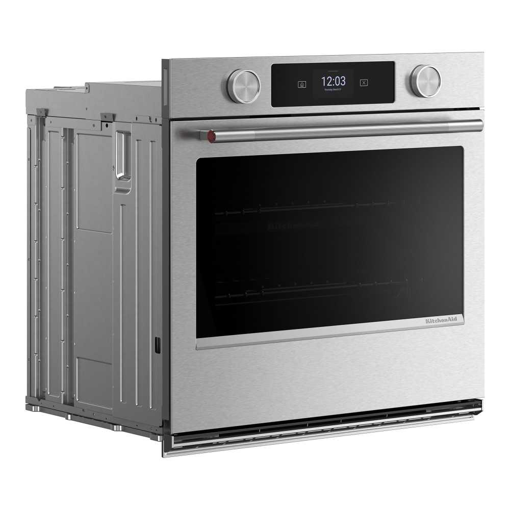 KitchenAid PrintShield™ Stainless 30" Wall Oven with Intelligent Cooking Camera (5 cu ft) - KOES930SPS