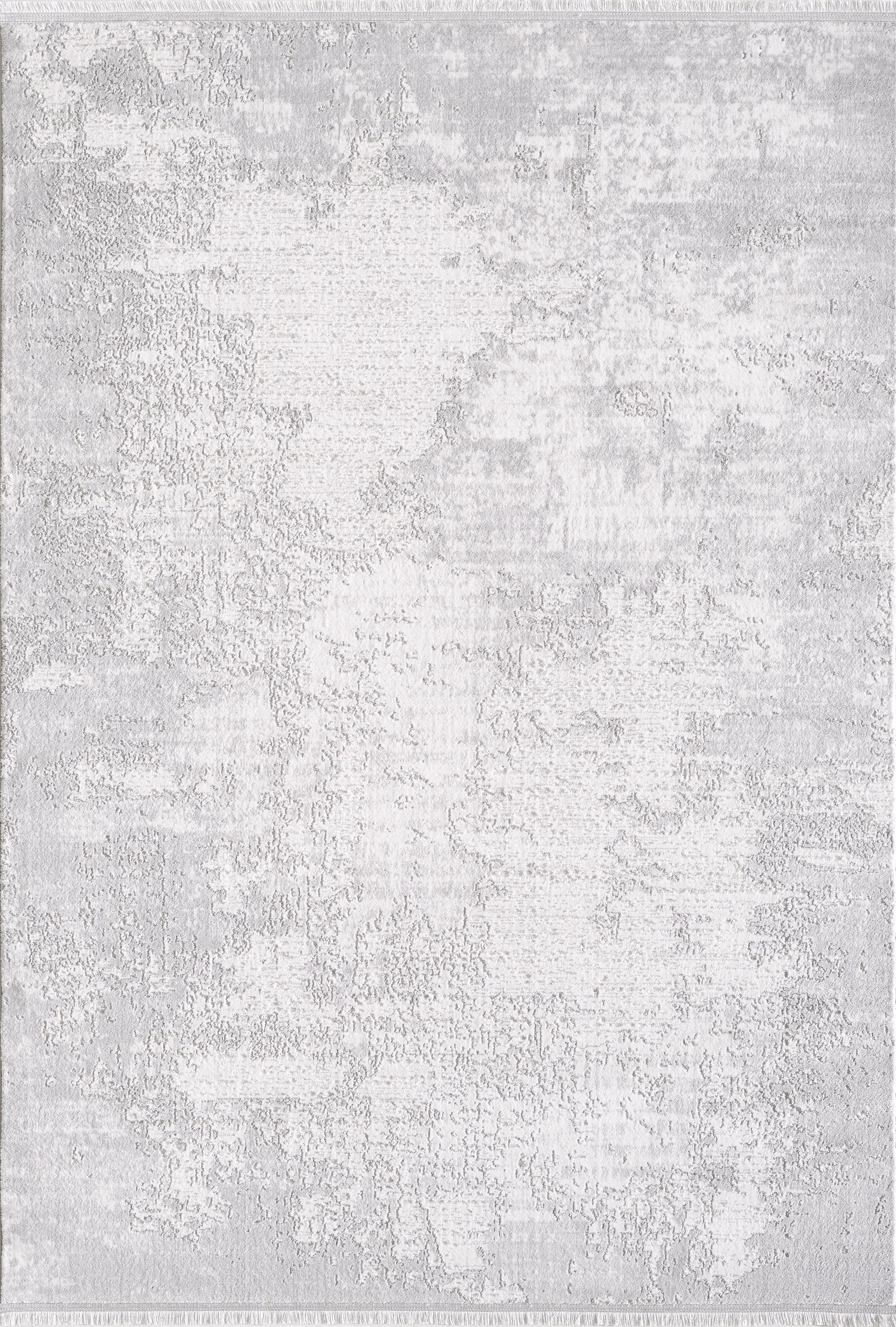 Merinos Lazer 7'8" x 10'8" Area Rug with Underpad - Grey