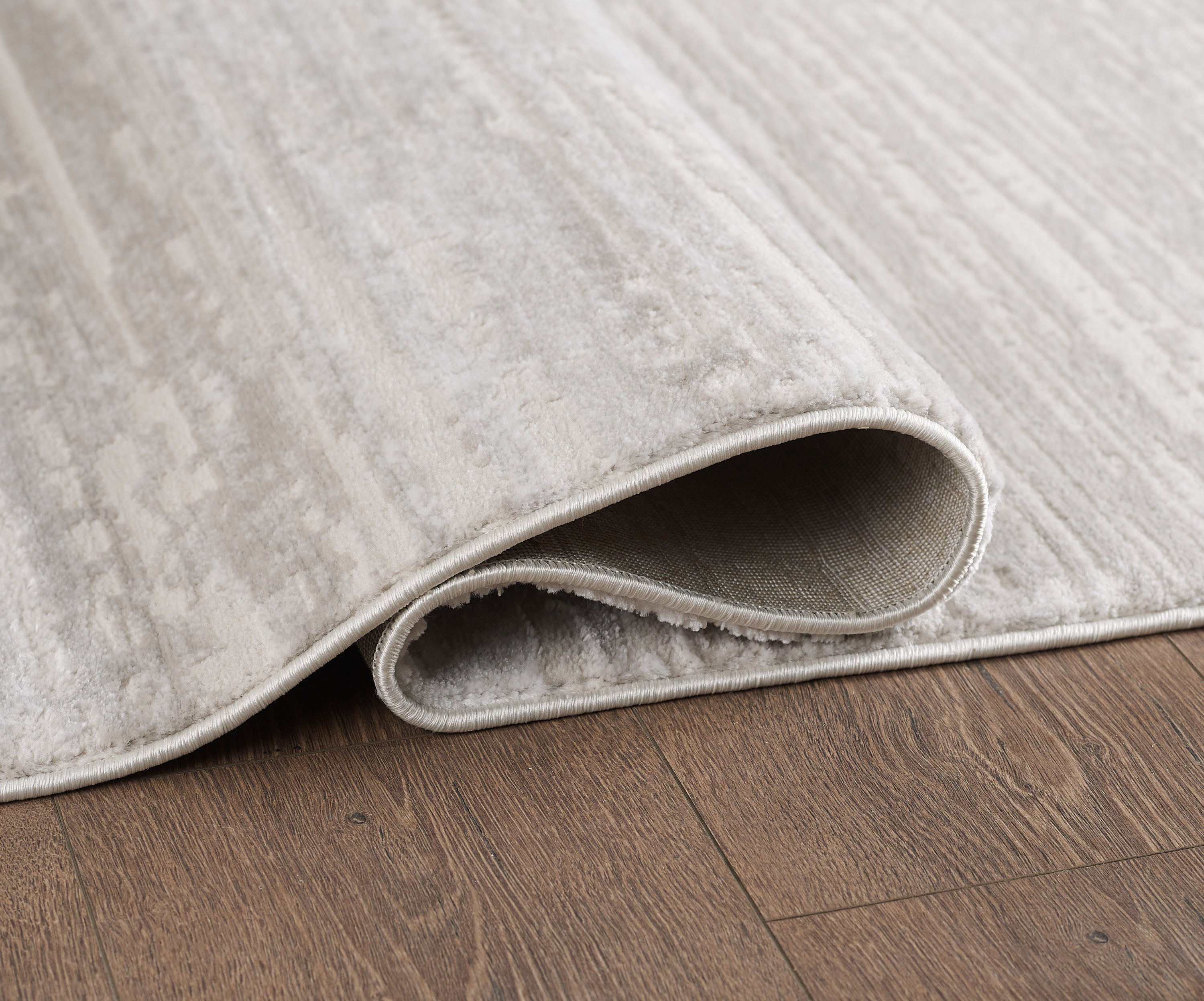 Merinos Lazer 6'6" x 9'5" Area Rug - Cream, Beige, Grey