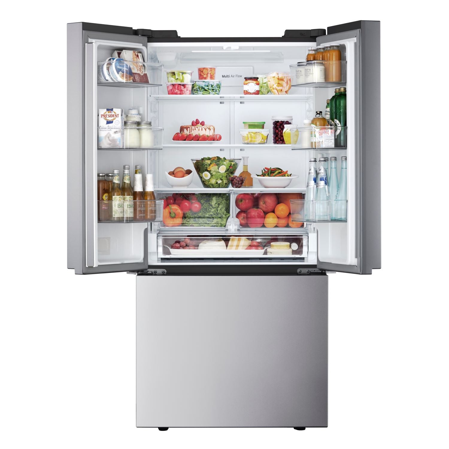 LG 33" 20.8 Cu. Ft. Smudge Resistant Stainless Steel Counter-Depth MAX™ French Door Refrigerator - LF21C6200S