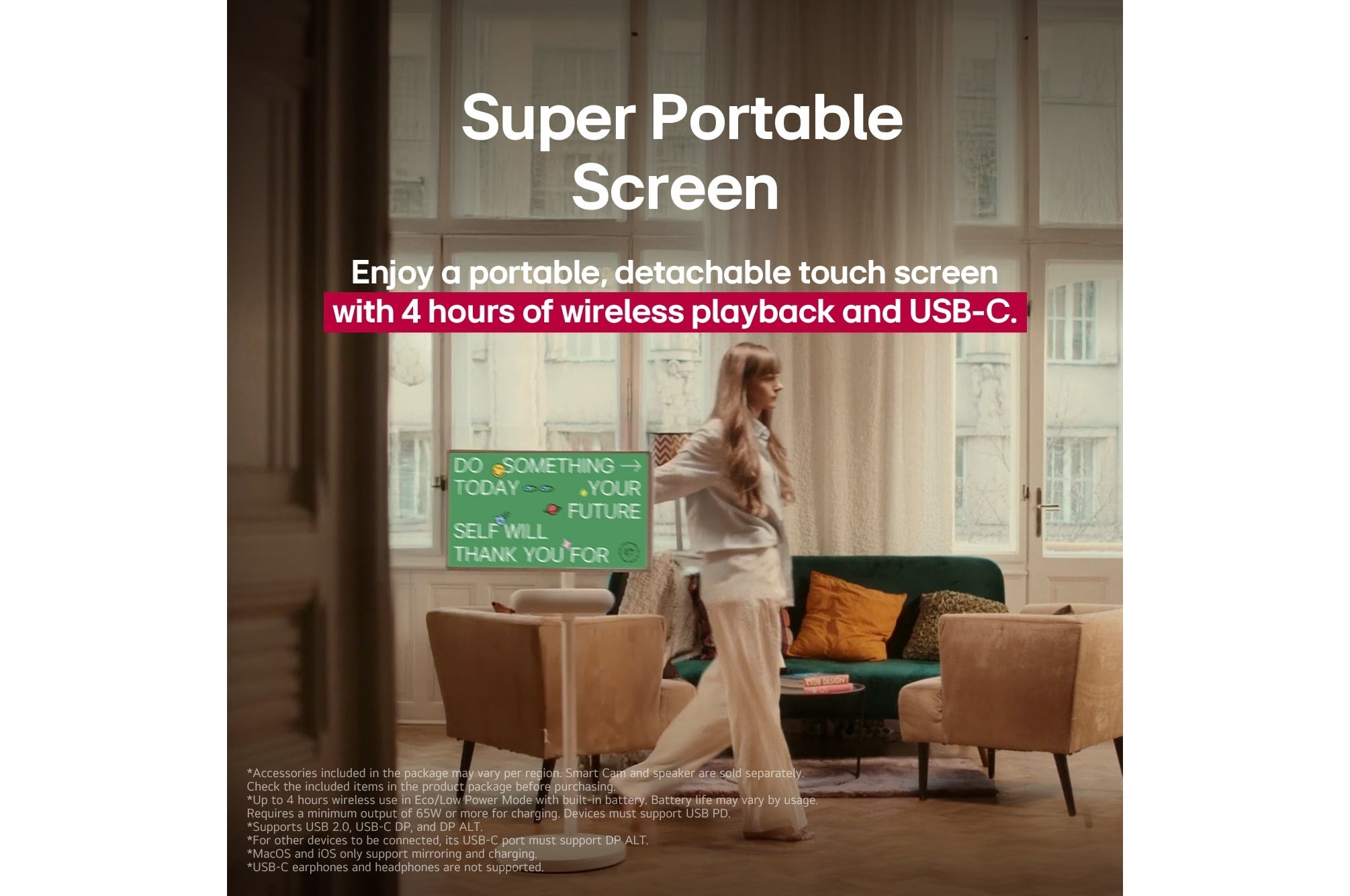 LG 27" FHD StanbyME-2 TV - 27LX6TYGA.ACC