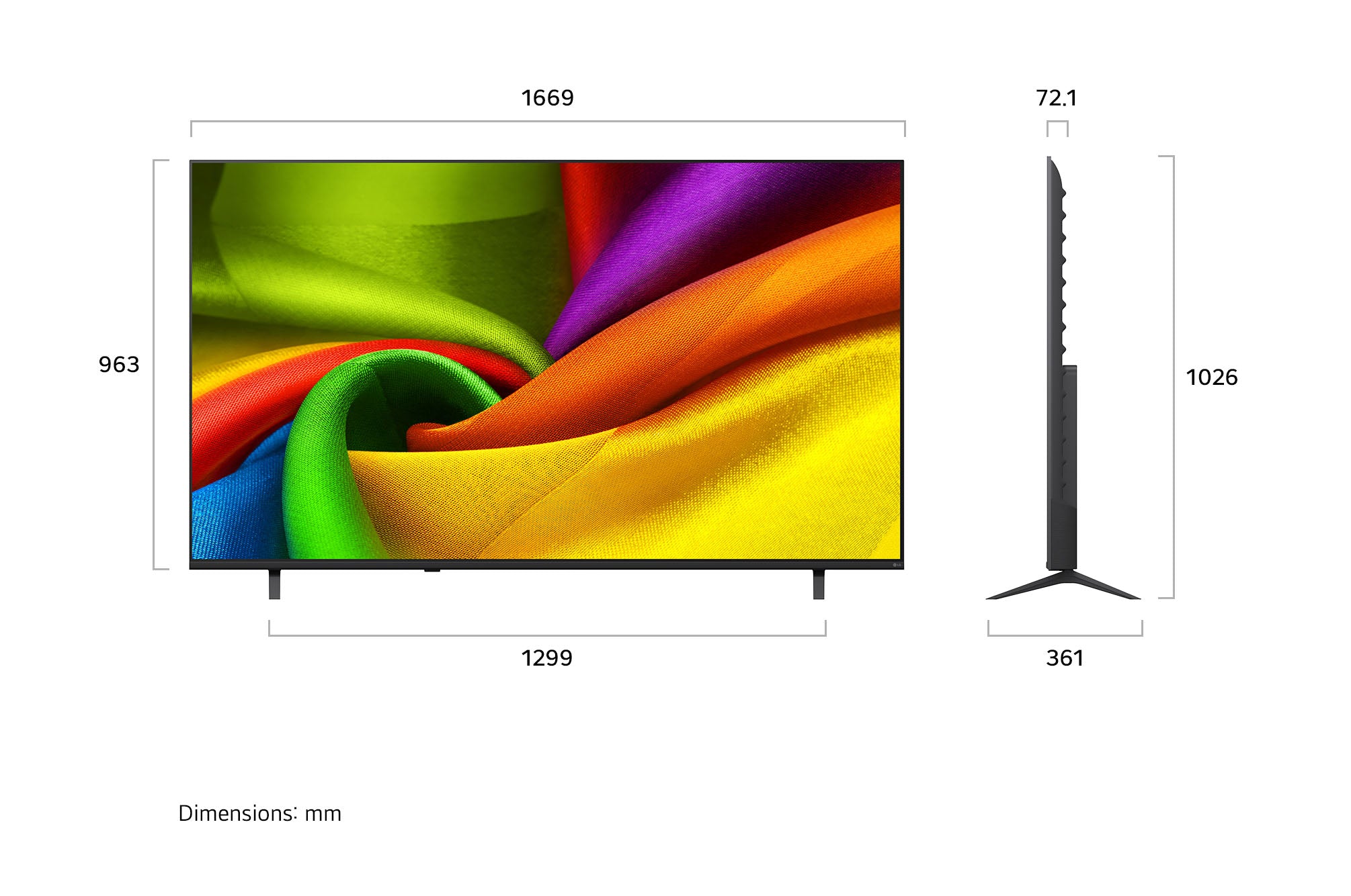 LG 70" 4K Smart NANO UHD NU860 TV - 70NU860BYUD.ACCQ