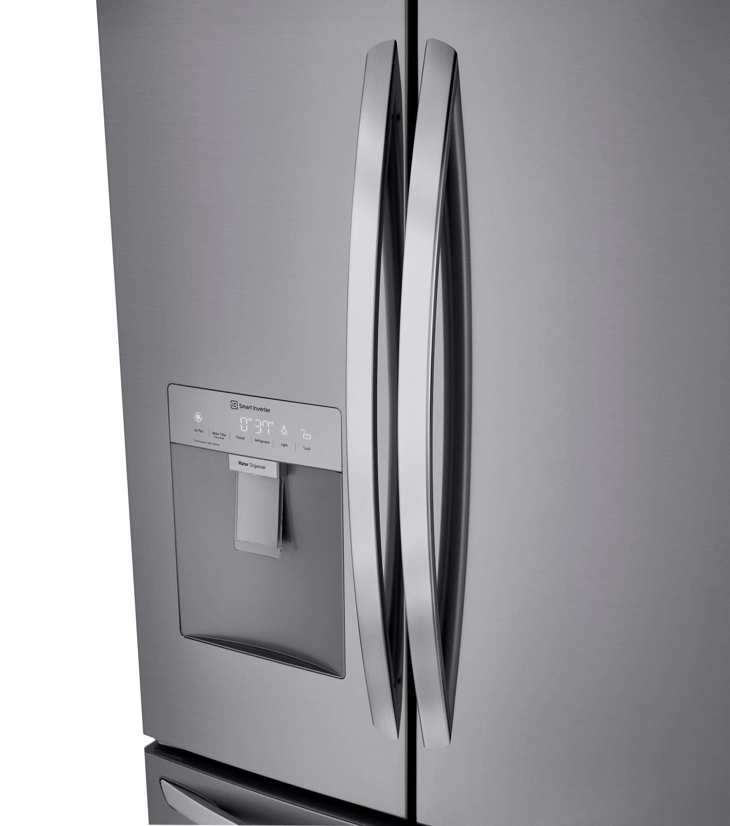 LG 36" 29 Cu. Ft. Platinum Silver French Door Refrigerator - LRFWS2906V