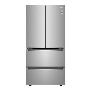 LG 33" 19 Cu. Ft. Smudge Resistant Stainless Steel Counter-Depth 4-Door French Door Refrigerator - LRMNC1803S
