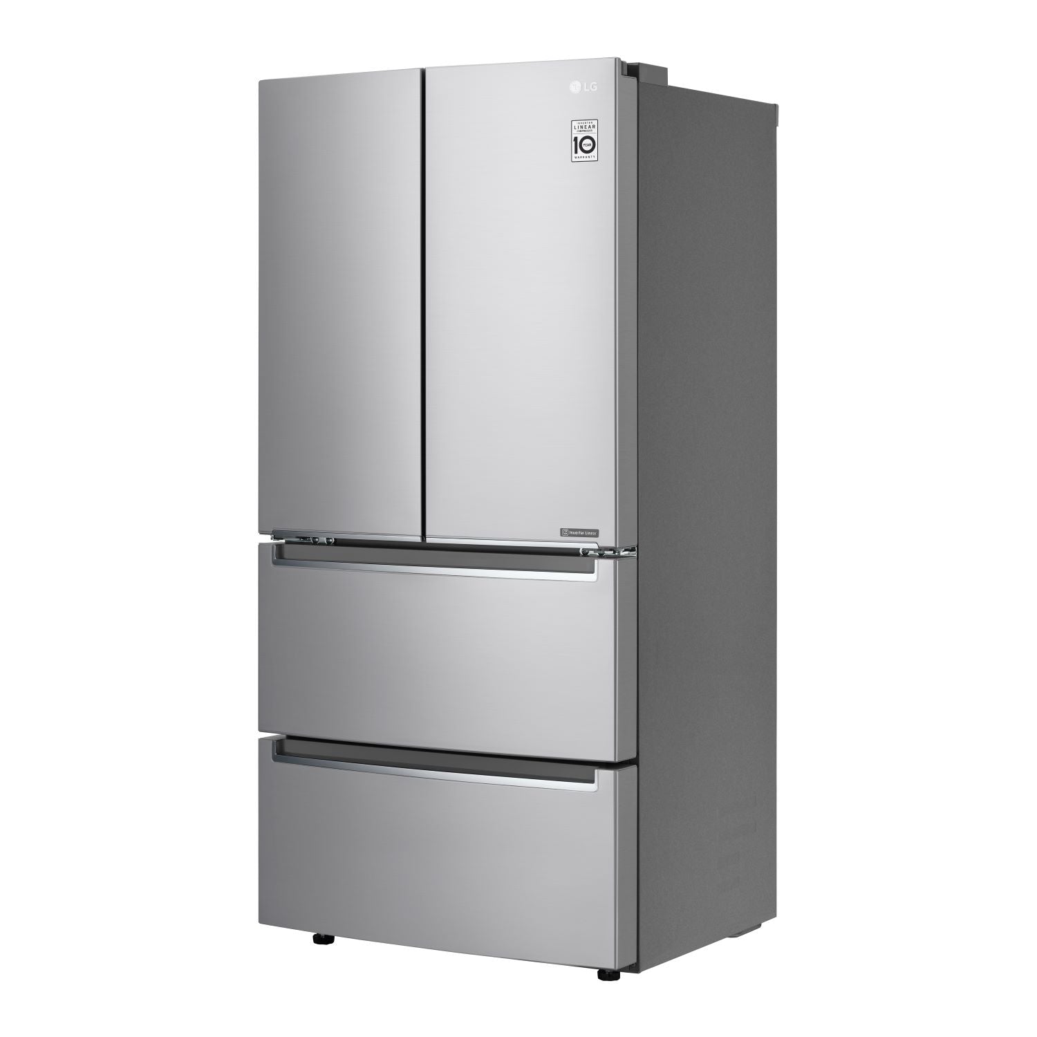 LG 33" 19 Cu. Ft. Smudge Resistant Stainless Steel Counter-Depth 4-Door French Door Refrigerator - LRMNC1803S