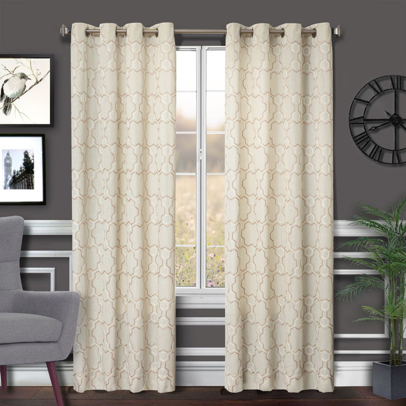 Napier Blackout Drapery Panel (96 x 54) - Champagne White