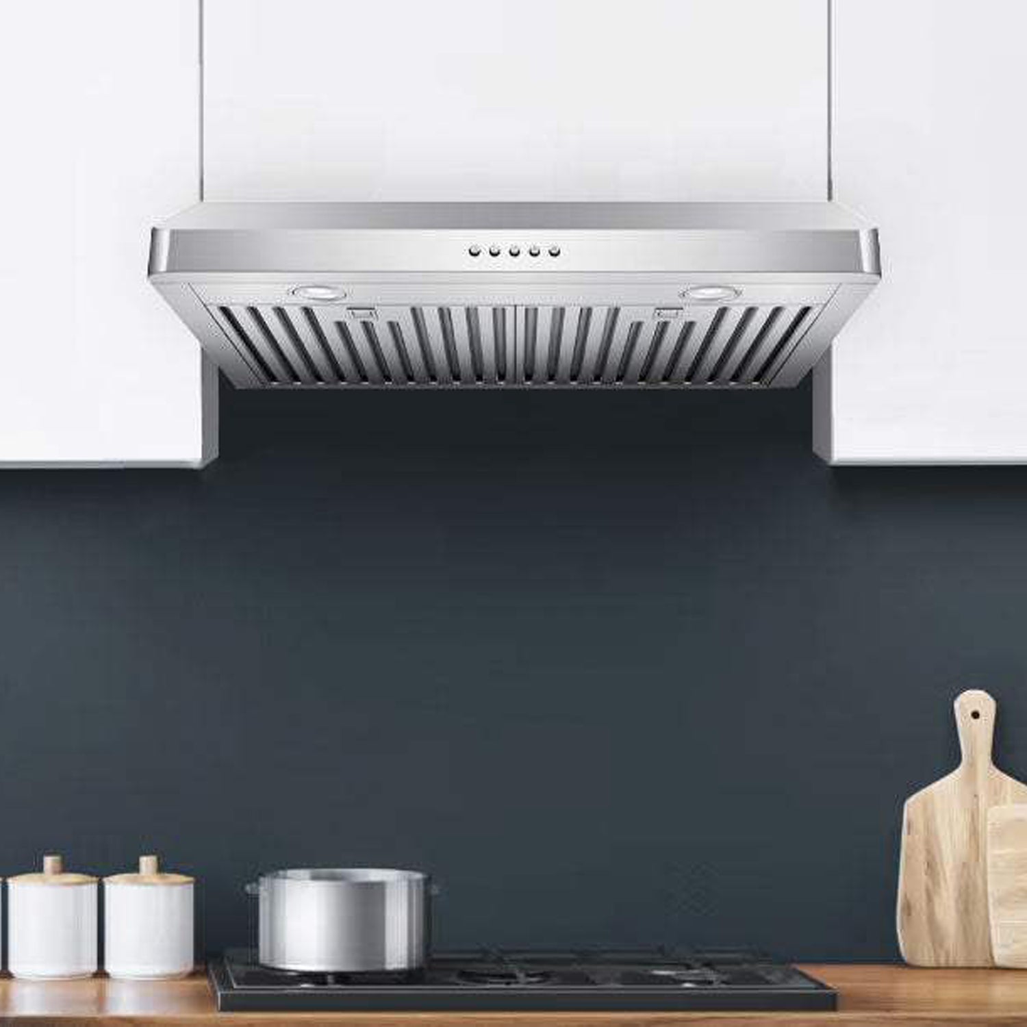 VICTORY Stainless Steel 30" 600 CFM Under Cabinet Range Hood - Luna-M-30