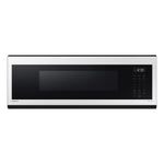 Samsung BESPOKE White Glass Over the Range Microwave (1.1 cu. ft) - ME11CB751012AC