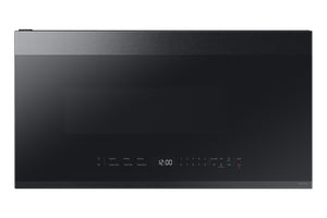 Samsung BESPOKE Matte Black Steel Over the Range Microwave with 400 CFM (2.1cu.ft.) - ME21DG6500MTAC