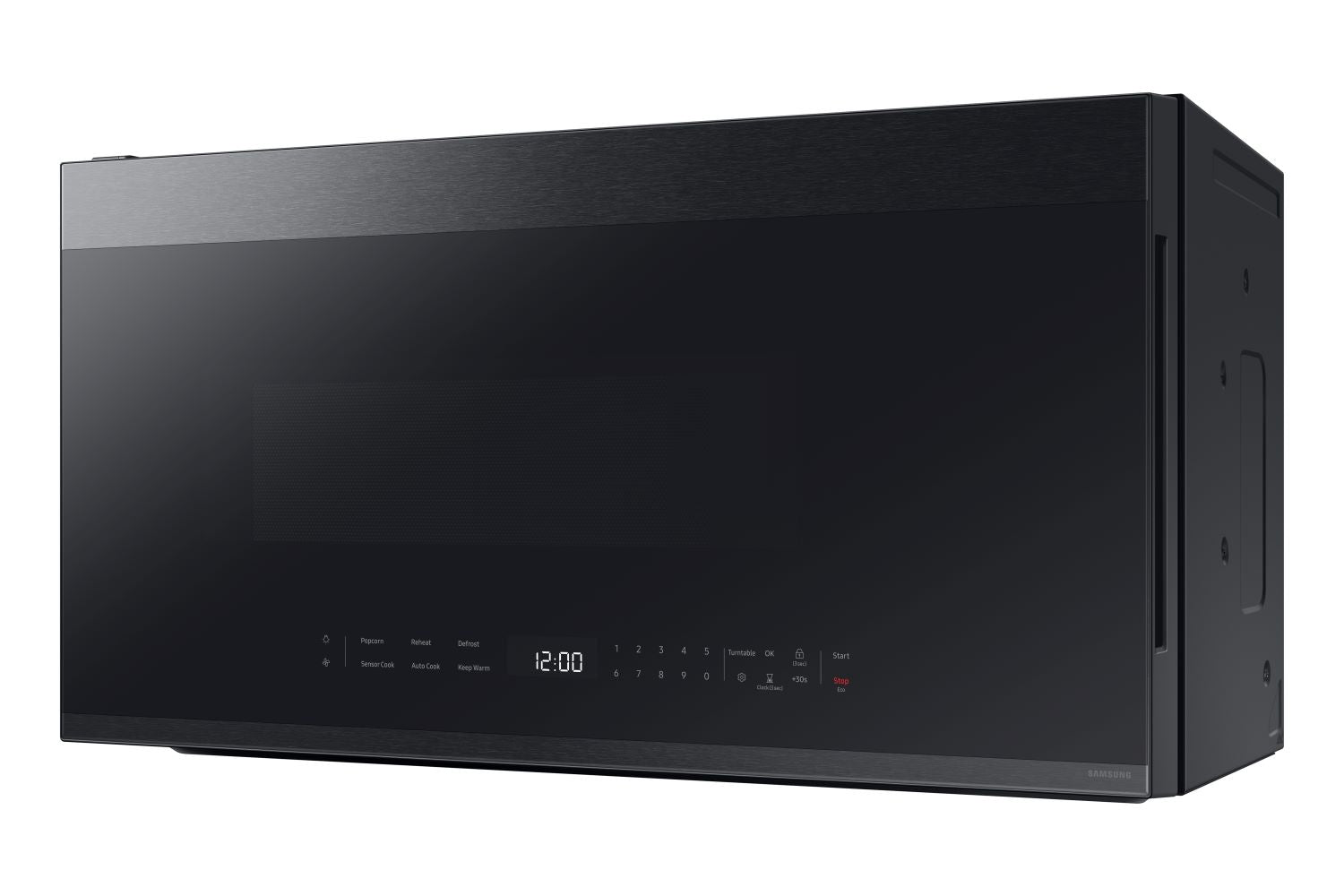 Samsung BESPOKE Matte Black Steel Over the Range Microwave with 400 CFM (2.1cu.ft.) - ME21DG6500MTAC