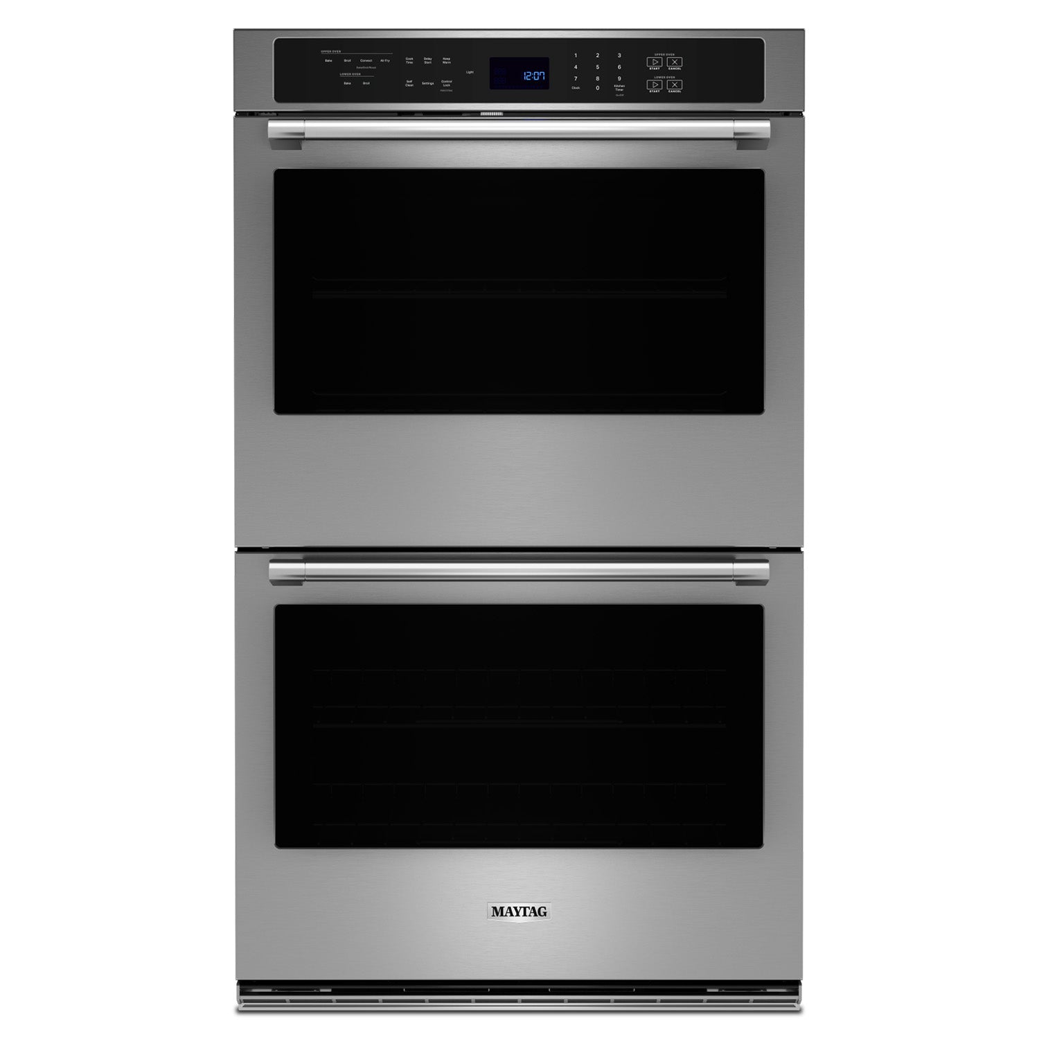 Maytag Fingerprint Resistant Stainless Steel Double Wall Oven (10.00 Cu Ft) - MOED6030LZ