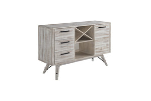 Modern Rustic Server - Weathered White