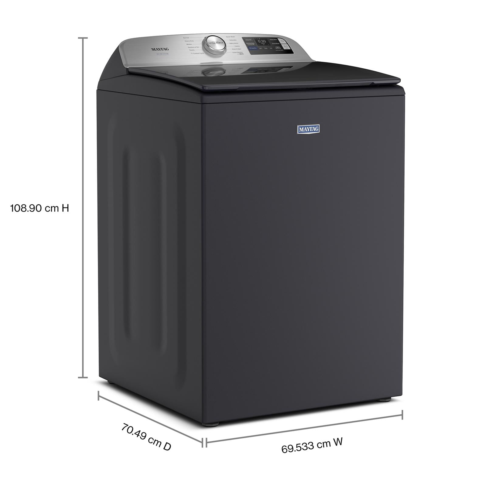 Maytag Midnight Steel Top-Load Washer with Pet Pro (6 cu.ft.) - MTW7205RF