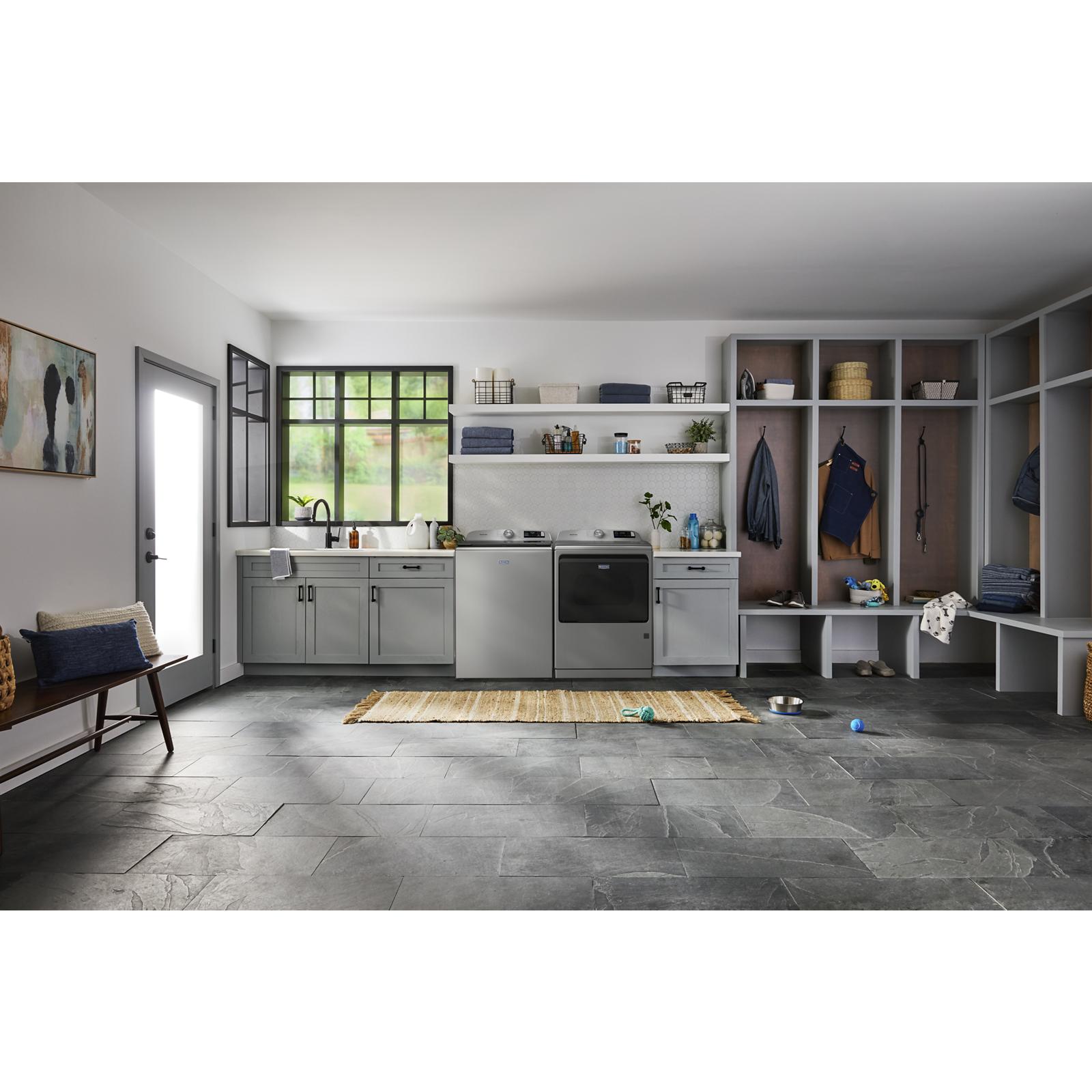 Maytag Silver Gas Dryer with Pet Pro (7.4 cu.ft.) - MGD7205RR