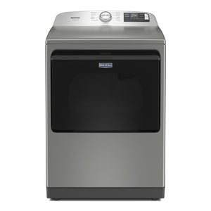 Maytag Radiant Silver Smart Steam Electric Dryer ( 7.4 Cu. Ft.) with Pet Pro System - YMED7205RR
