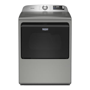 Maytag Radiant Silver Smart Electric Dryer (7.4 Cu. Ft.) with Extra Power - YMED6205RR