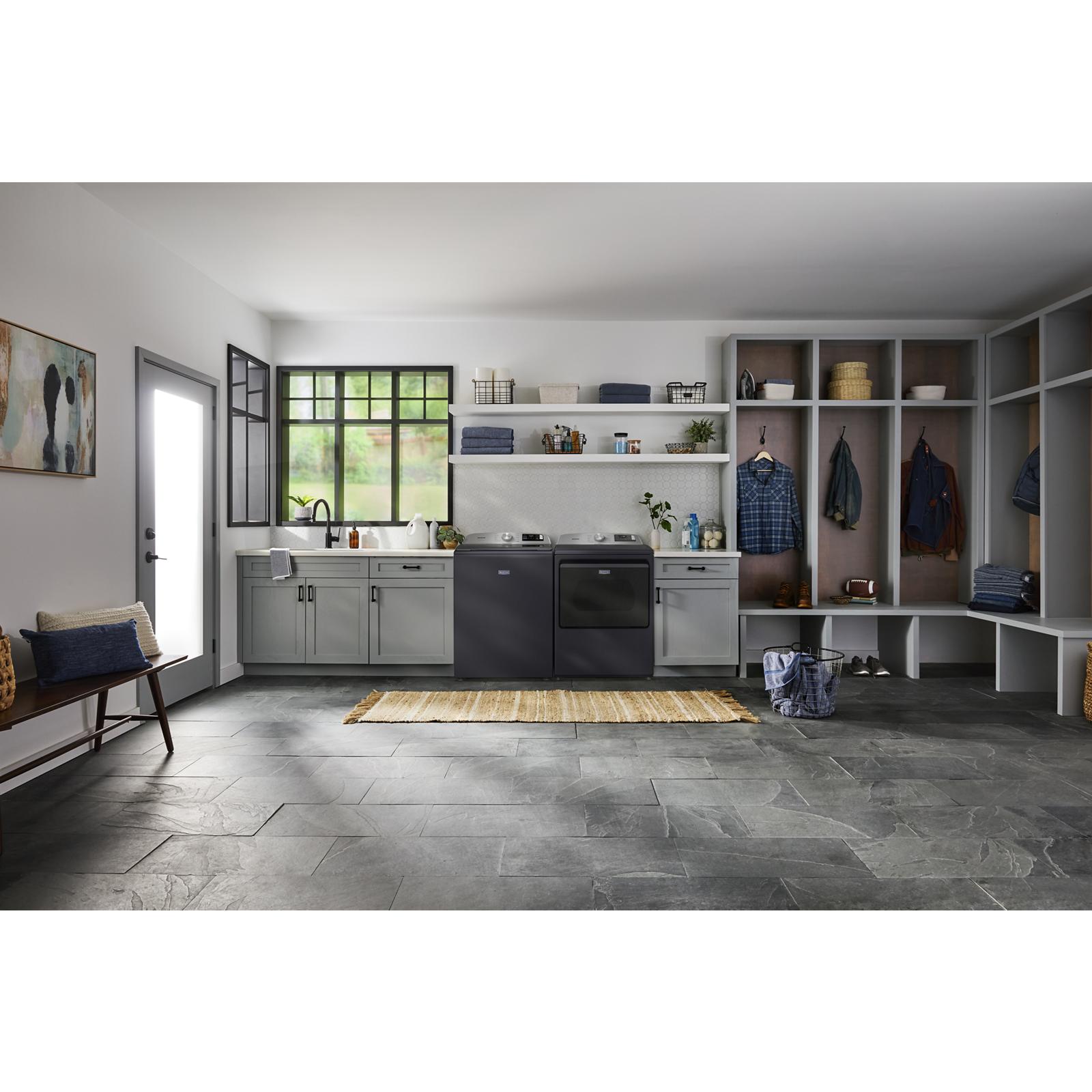 Maytag Midnight Steel Smart Electric Dryer (7.4 Cu. Ft.) with Extra Power - YMED6205RF