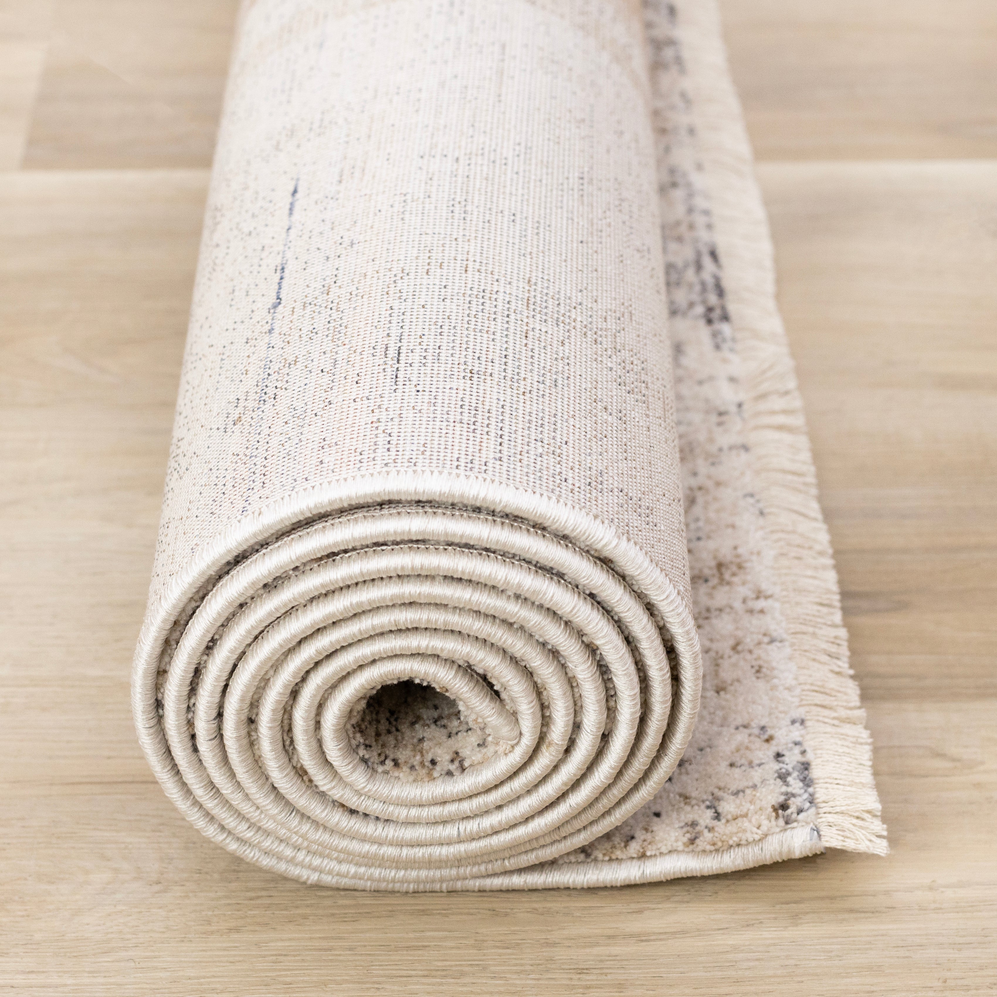 Muse 7'10" x 10'2" Layered Geometric Design Area Rug - Blue, Red, Orange