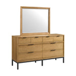 Feeling Connected - Newport 8-Drawer Dresser - Oak and Black