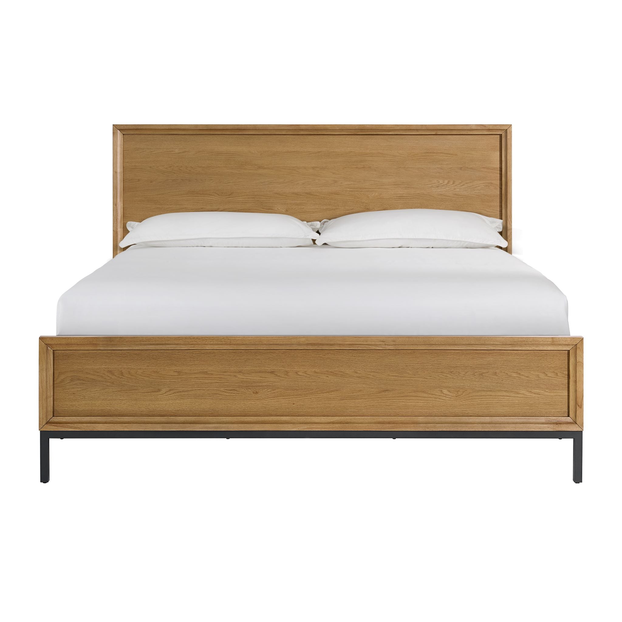 Feeling Connected - Newport 3- Piece King Bed - Oak and Black
