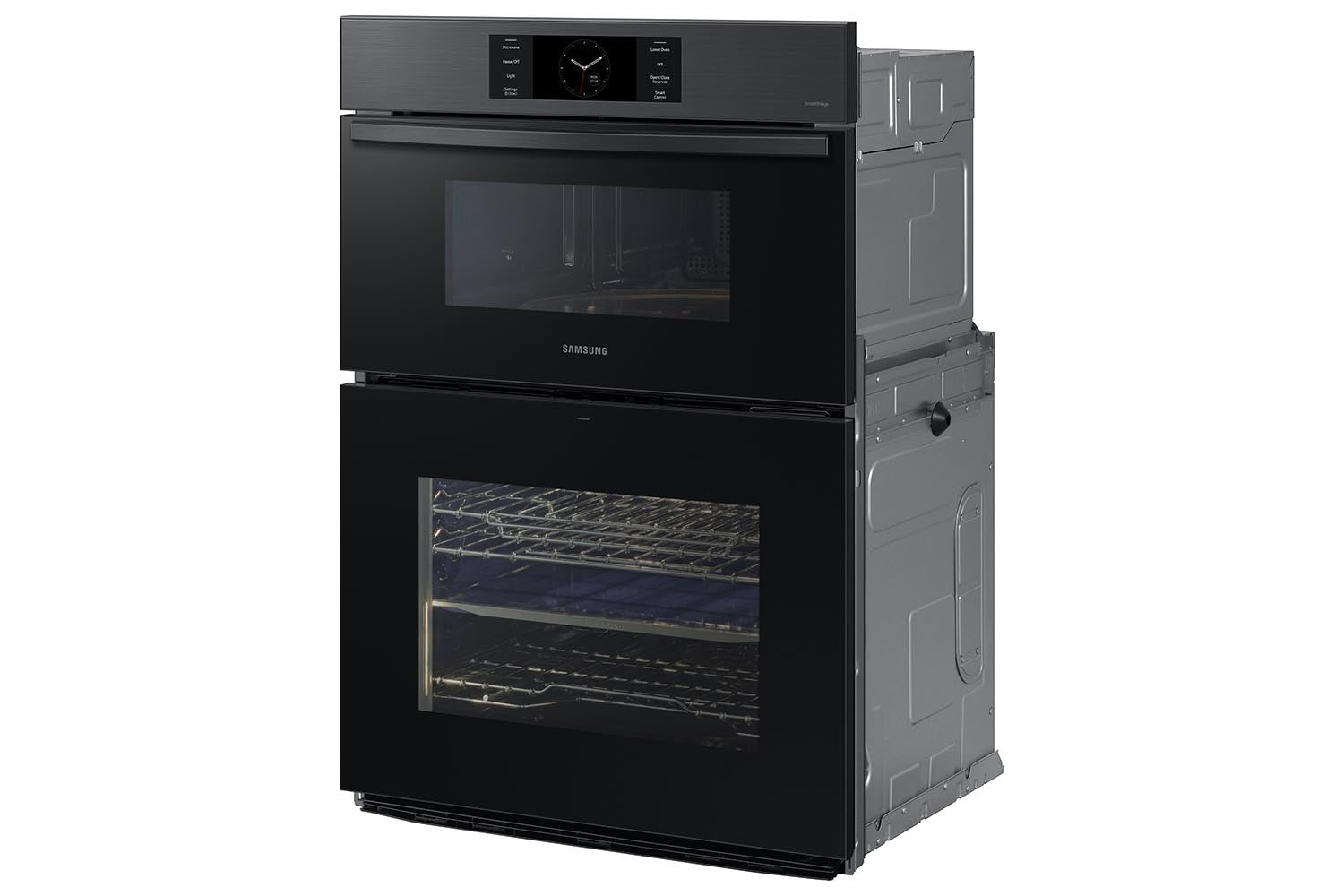 Samsung BESPOKE Black Stainless Steel Combination Wall Oven (7 cu. ft) - NQ70CG700DMTAA