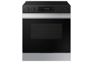 Samsung BESPOKE Stainless Steel 30" Thermal Slide In Electric Range (6.3cu.ft.) - NSE6DG8100SRAC