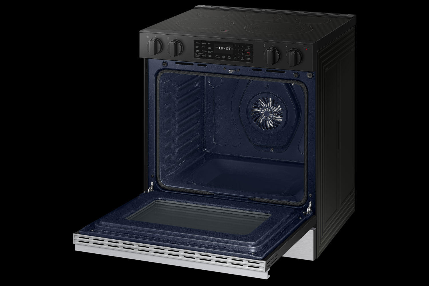 Samsung BESPOKE Stainless Steel 30" Fan Convection Slide in Range (6.3cu.ft.) - NSE6DG8300SRAC