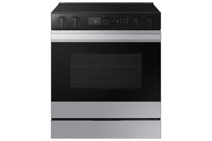 Samsung BESPOKE Stainless Steel 30" True Convection Slide In Range with Oven Camera (6.3cu.ft.) - NSE6DG8700SRAC
