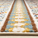 Nala 7'10" x 10'6" Intricate Southwestern Design Area Rug - Yellow, Blue, Green