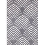 Silver Arches 5'3" x 7'7" Geometric Area Rug - Grey, White